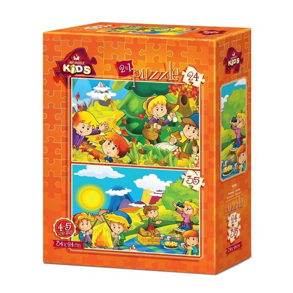 Art Çocuk Puzzle Sonbahar-İlkbahar 24 + 35 Parça 5569