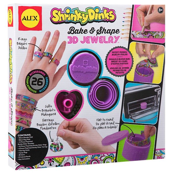 Alex Shrinky Dinks 3D Takılar