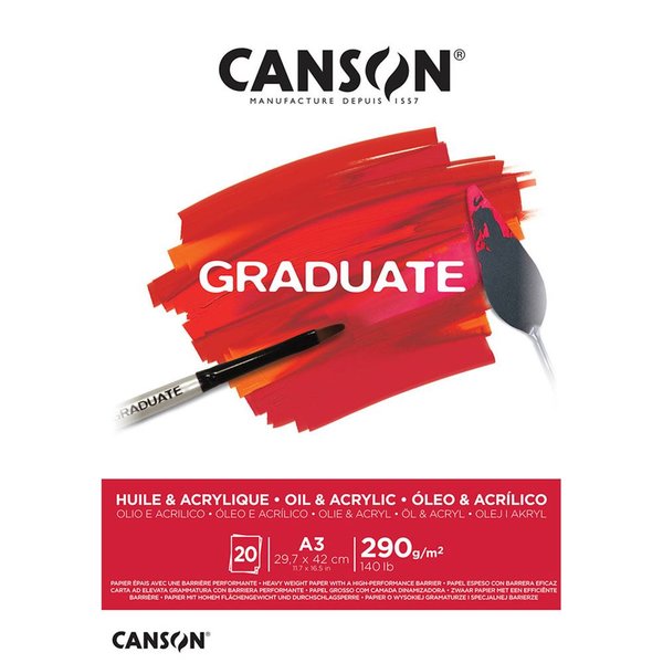 Canson Graduate A3 Yağlı Boya ve Akrilik Blok - 400110381