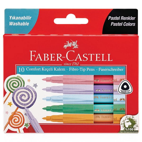 Faber-Castell Comfort Pastel Renkler Keçeli Kalem