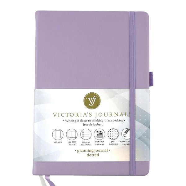 Victoria's Journals Venzi Sert Kapak Planlayıcı Defter Lila