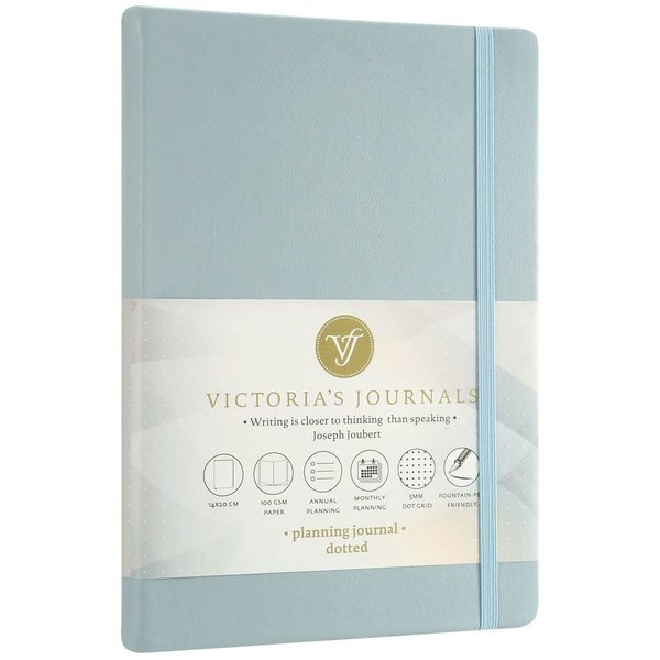 Victoria's Journals Venzi Sert Kapak Planlayıcı Defter Mavi