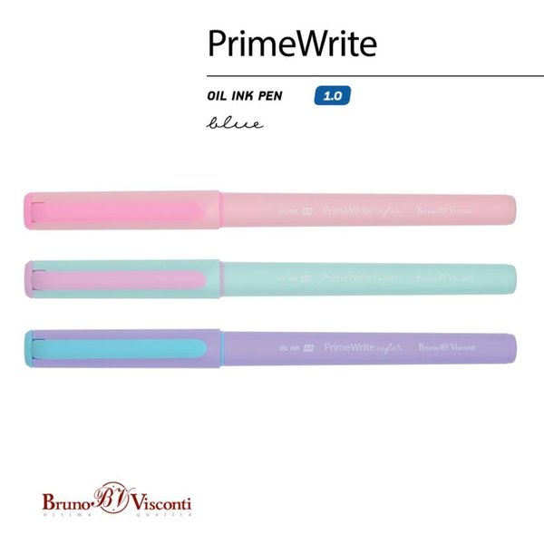 BrunoVisconti 20-0295/02 Tükenmez kalem 1 mm Mavi Prime Write Zefir