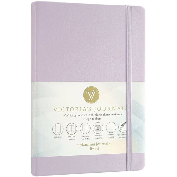Victoria's Journals Venzi Sert Kapak Planlayıcı Defter Lila