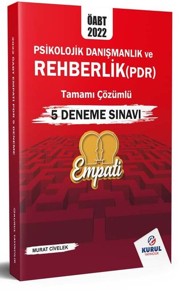 2022 ÖABT Empati Psikolojik Danışmanlık ve Rehberlik Tamamı Çözümlü 5 Deneme Sınavı