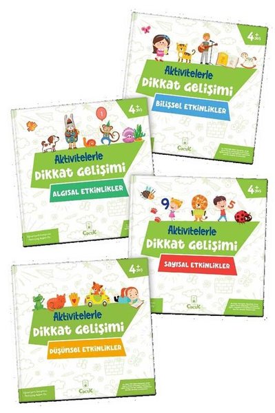 Aktivitelerle Dikkat Gelişimi Serisi Seti - 4 Kitap Takım