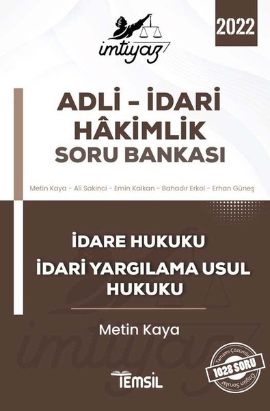 İmtiyaz 2022 Adli - İdari Hakimlik Soru Bankası  -  İdare Hukuku ve İdari Yargılama Usul Hukuku