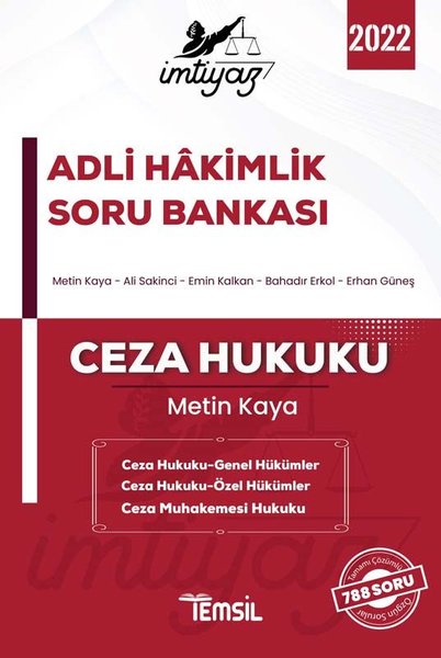 İmtiyaz 2022 Adli Hakimlik Soru Bankası - Ceza Hukuku