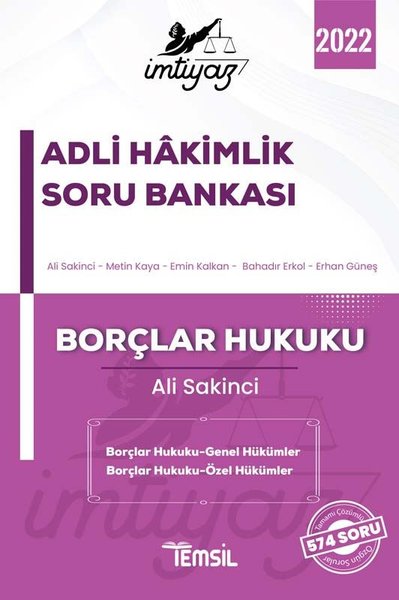 İmtiyaz 2022 Adli Hakimlik Soru Bankası - Borçlar Hukuku