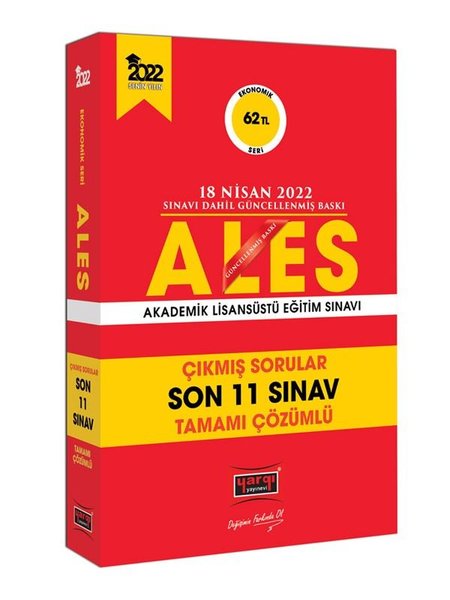 ALES Ekonomik Seri Son 11 Sınav Çıkmış Sorular - 18 Nisan 2022 Sınavı Dahil