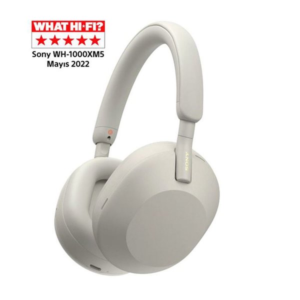 SONY WH-1000XM5 Tamamen Kablosuz Gürültü Engelleme Özellikli Kulak Üstü Kulaklık Gümüş