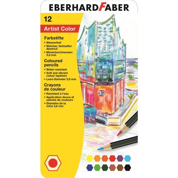Eberhard Faber Artist Color 12 Renk Kuru Boya Kalemi