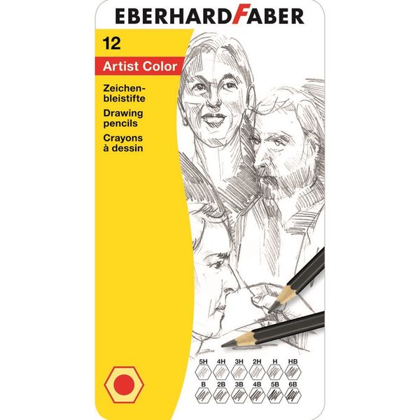 Eberhard Faber Çizim Kalemi Artist Color 12li Metal Kutu