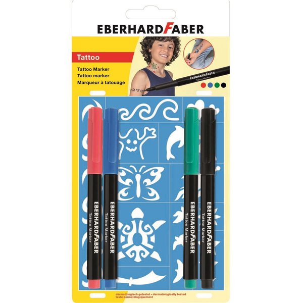 Eberhard Faber Tattoo 4 Blisterlı Marker