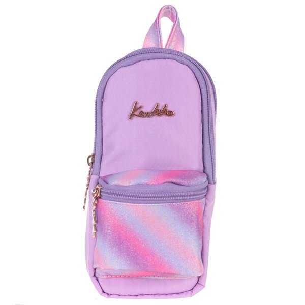 Kaukko Magical Junior Bag Simli Lila Kalem Çantası K2284