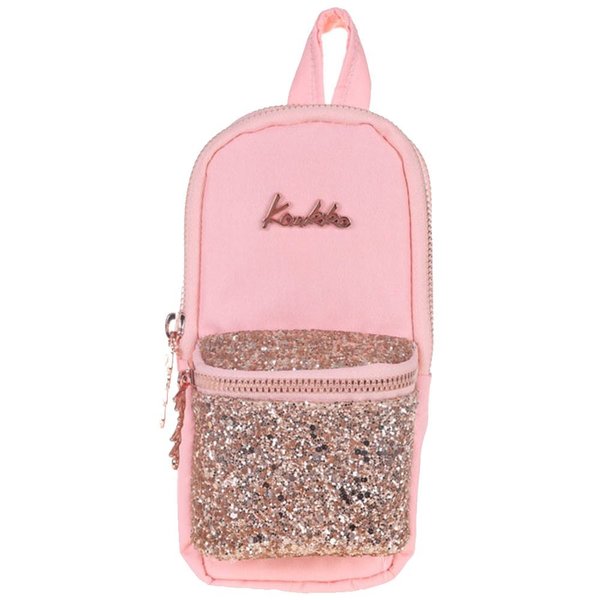 Kaukko Bright Junior Bag Taşlı Somon Kalem Çantası K2290