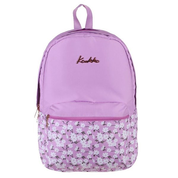 Kaukko Soft Floral Lila Sırt Çantası K1374