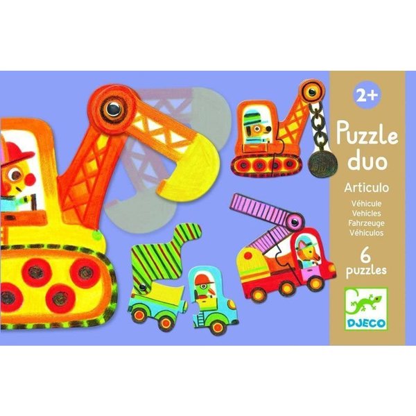 Djeco Vehicles İkili Puzzle