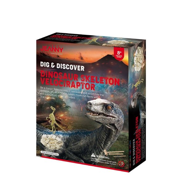 Jeanny Dig & Discover Dinozor İskeleti Velociraptor