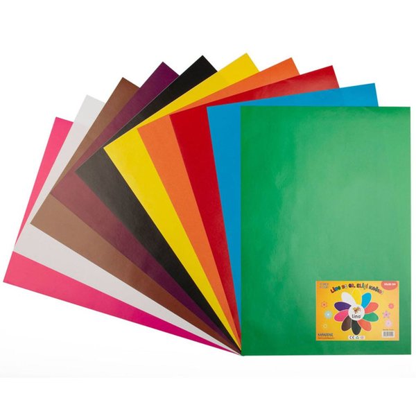 Lino 10 Renk 10lu El İşi Kağıdı