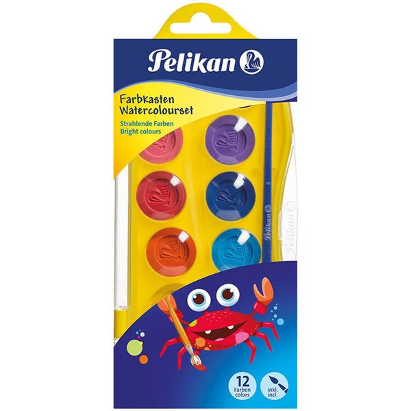 Pelikan 12 Renk Junior Yıkanabilir Suluboya