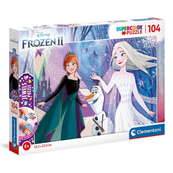 Clementoni 104 Parça Jewels Frozen Puzzle 20182