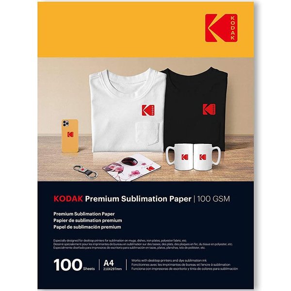 Kodak 100Gr/m2 20x30(A4)-100 Adet Sublimasyon Transfer Kağıdı