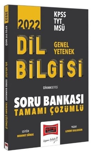 2022 KPSS TYT MSÜ Genel Yetenek Tamamı Çözümlü Divan-ı Dil Bilgisi Soru Bankası