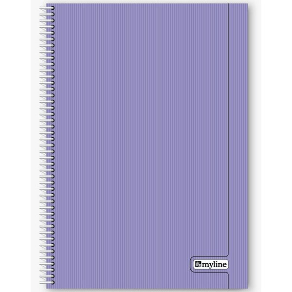 Myline Nova A4 Plastik Kapak 60 Yaprak Kareli Defter