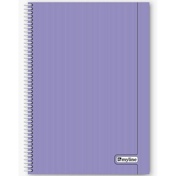 Myline Nova A4 Plastik Kapak 120 Yaprak Çizgili Defter