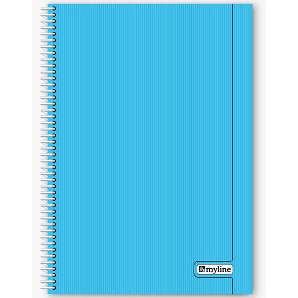 Myline Nova A4 Plastik Kapak 120 Yaprak Kareli Defter