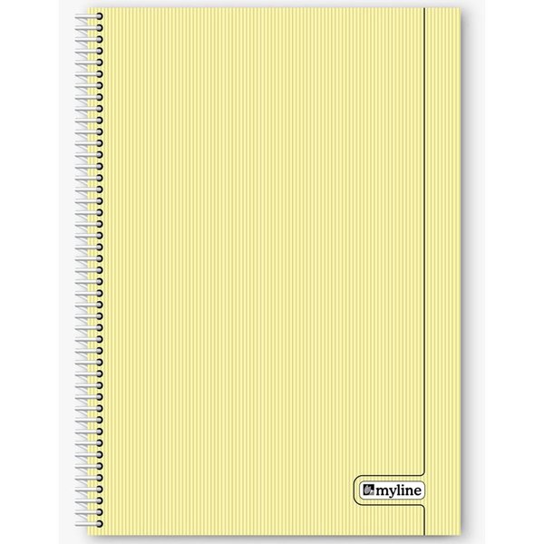 Myline Nova A4 Plastik Kapak 120 Yaprak Kareli Defter