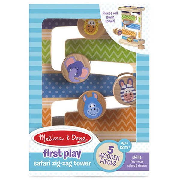 Melissa&Doug Ahşap Safari Zig-Zag Kule