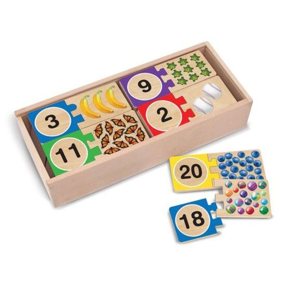 Melissa&Doug Ahşap Sayılar Eşleştirme Yapbozu