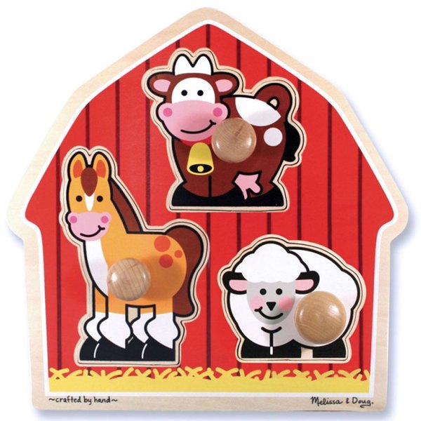 Melissa&Doug Ahşap İlk Yapbozum - Çiftlik Hayvanları