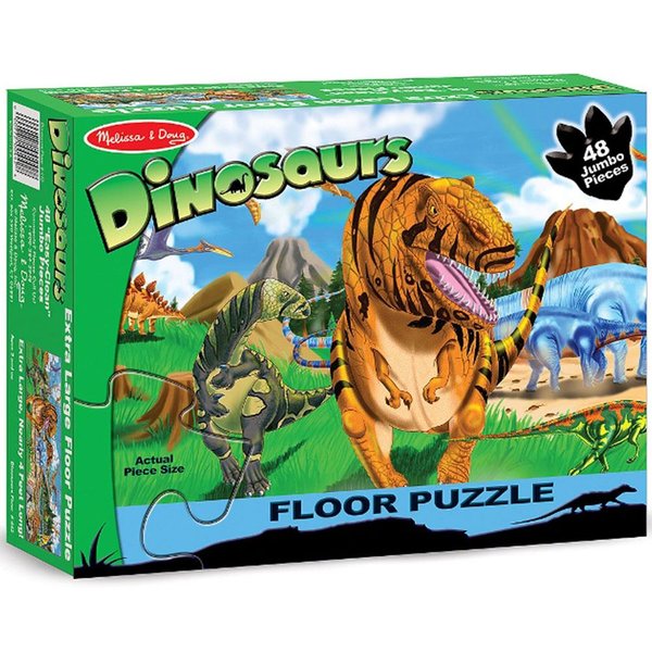 Melissa&Doug Dev Yer Yapbozu- Dinozor Dünyası (48 Parça)