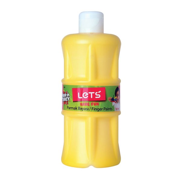 Lets Parmak Boyası 500 ml Sarı L-5002