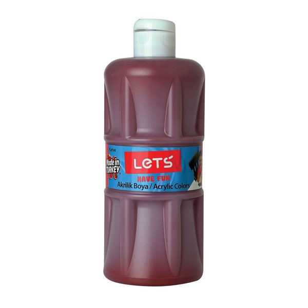 Lets Akrilik Boya 500 ml Kahverengi L-5308