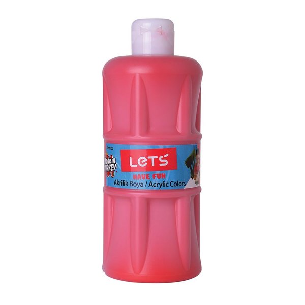 Lets Akrilik Boya 500 ml Kırmızı L-5303