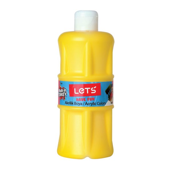 Lets Akrilik Boya 500 ml Sarı L-5301