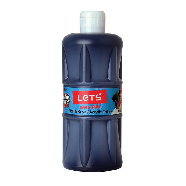 Lets Akrilik Boya 500 ml Siyah L-5309