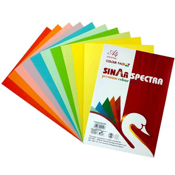 Spectra Fotokopı Kagıdı 10 Renk A4 100 Lu APPS101
