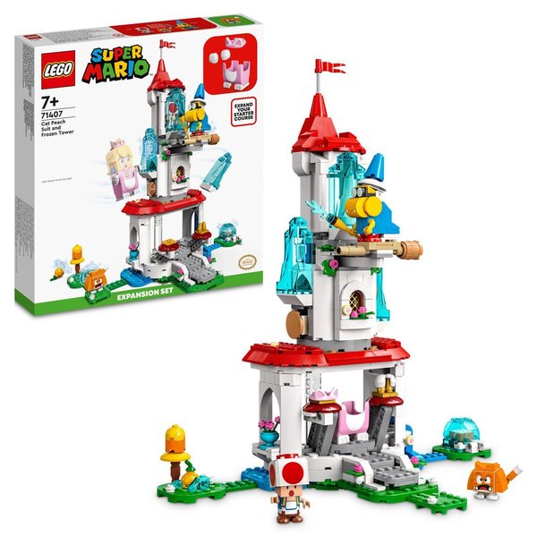 LEGO Super Mario Cat Peach Kostümü ve Donmuş Kule Ek Macera Seti 71407