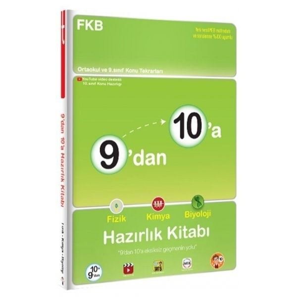 9'dan 10'a Fizik Kimya Biyoloji Hazırlık Kitabı