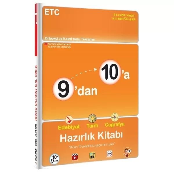 9'dan 10'a Edebiyat Tarih Coğrafya Hazırlık Kitabı