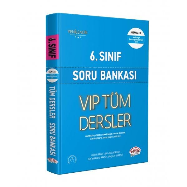 6.Sınıf VIP Tüm Dersler Konu Anlatımlı - Mavi Kitap