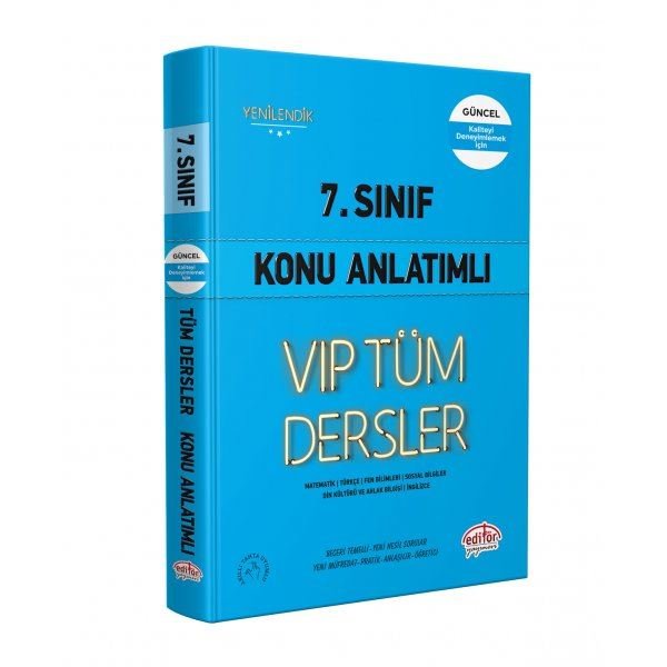 7.Sınıf VIP Tüm Dersler Konu Anlatımlı - Mavi Kitap