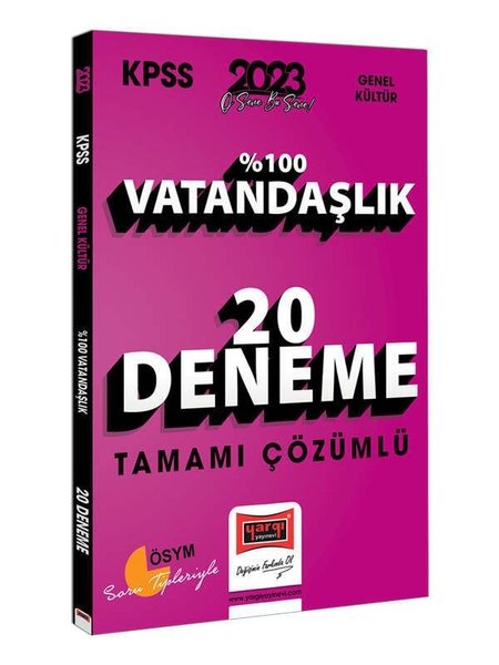 2023 KPSS Vatandaşlık Tamamı Çözümlü 20 Deneme