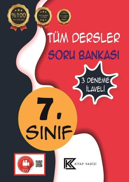 7.Sınıf Tüm Dersler Soru Bankası Video Çözümlü - 3 Deneme İlaveli