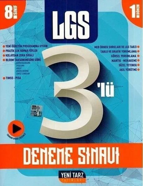 8.Sınıf 1.Dönem Deneme 3'lü